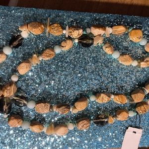 Natural stone necklace